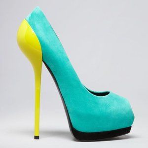 GIUSEPPE ZANOTTI Menots Suede Peep Toe Pumps Heels